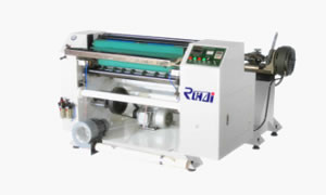 Máquina rebobinadora cortadora longitudinal de papel fax